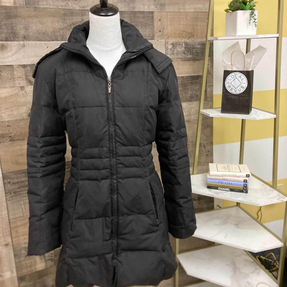 Gloria Vanderbilt Black Mid Length Puffer